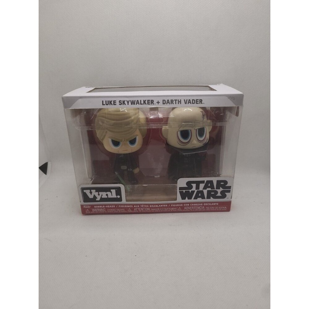 New Funko Vynl. Star Wars "Luke + Darth Vader" Vinyl Bobble-Heads